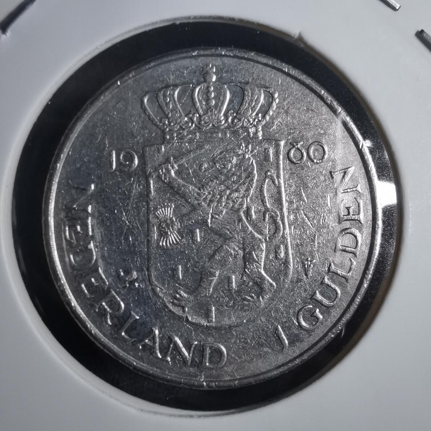 沼泽如烟--第905场 荷兰1980年1盾纪念币