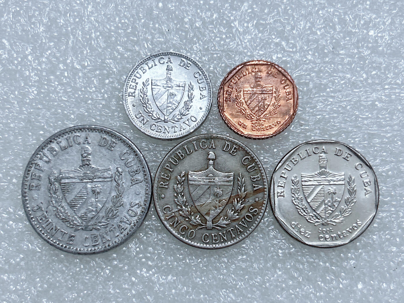 第一海外回流一元起拍收藏 散集专场  第266期 古巴硬币 5枚