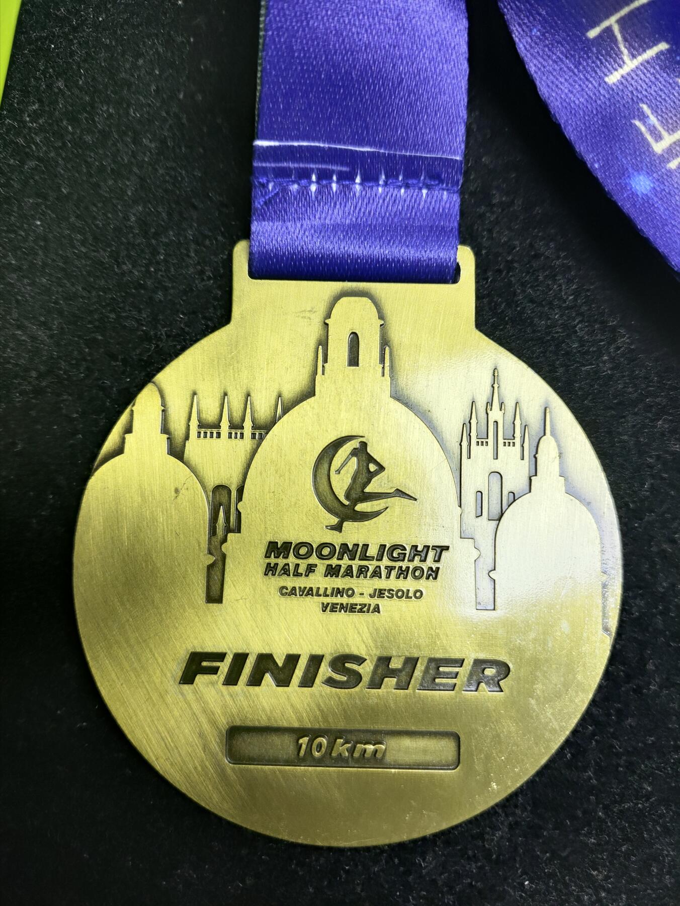 体育马拉松奖牌 咕咚线上马拉松奖牌 2016年威尼斯月光马拉松10公里奖章