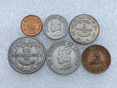 第一海外回流一元起拍收藏 散集专场  第266期 - 洪都拉斯硬币 6枚 无重复