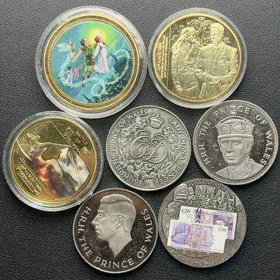 ＜小葵钱铺＞第65期·散币·银币场·满200包邮，不寄存·17号发货 - 英国克朗型纪念章7枚