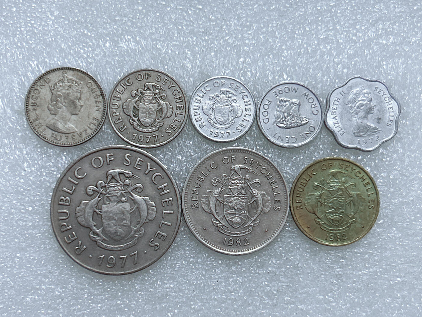 第一海外回流一元起拍收藏 散集专场  第266期 塞舌尔硬币 8枚 无重复