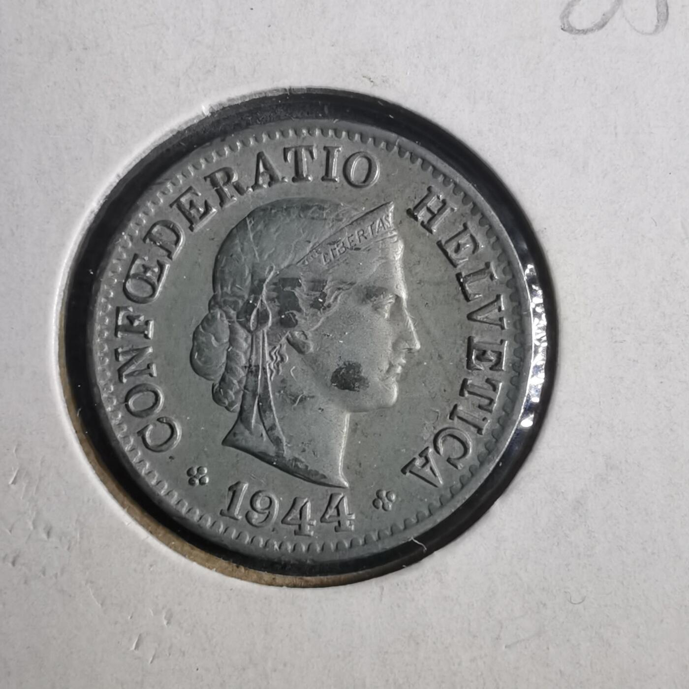 沼泽如烟--第905场 瑞士1944年五分