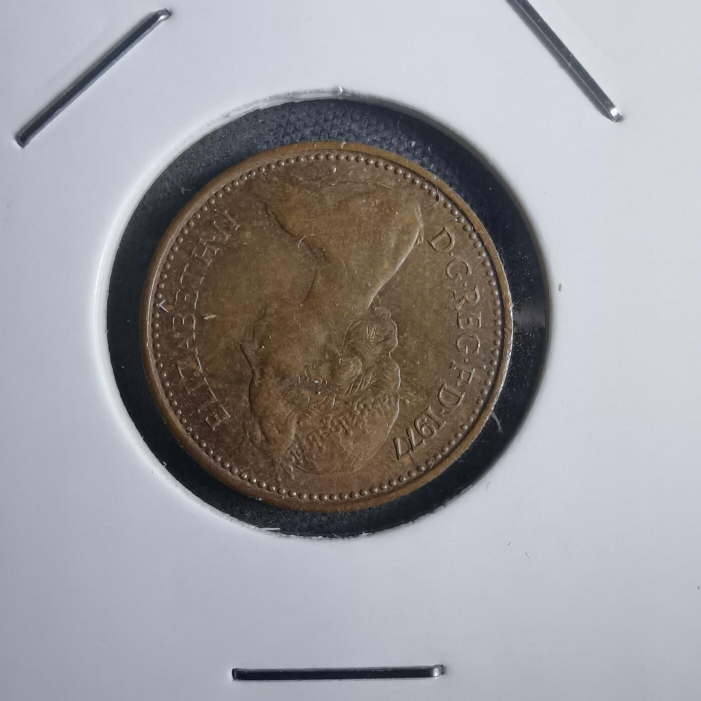 沼泽如烟--第905场 英国1977年半便士