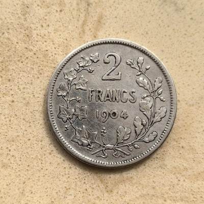 道一币馆币章第一百五十五场 - 比利时1904年利奥波特二世2法郎银币