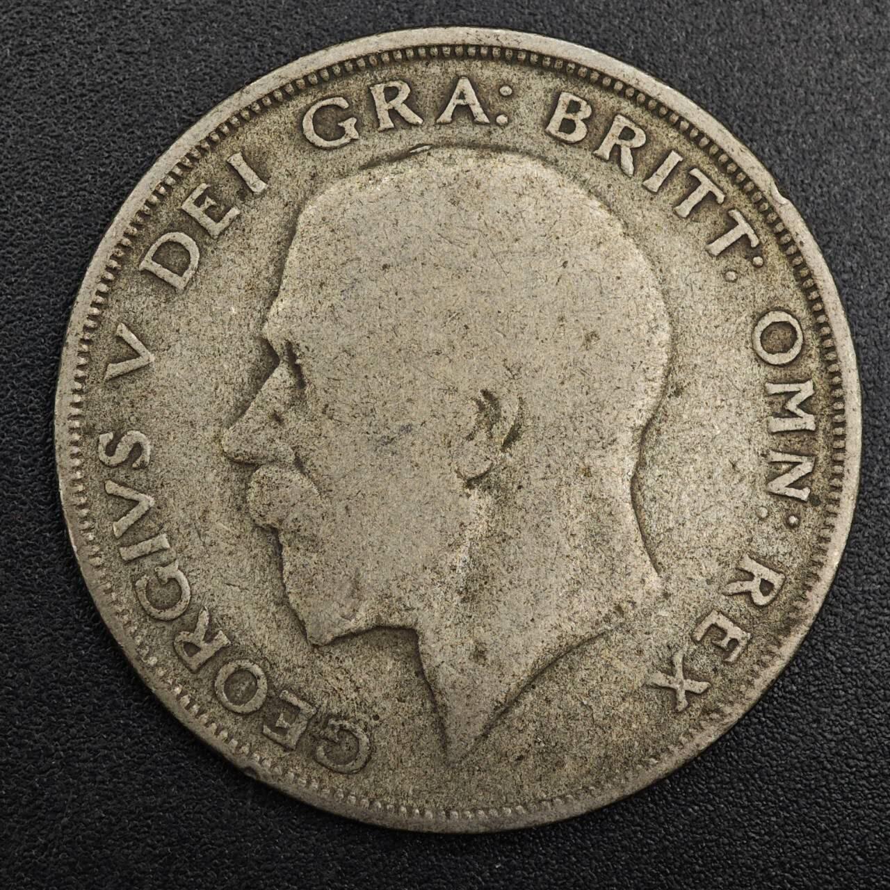 【淘币小摊】实时拍第七百九十六拍   小银币场   满百包邮可预留二周 每周一统一发货   英国1921年乔治五世半克朗银币