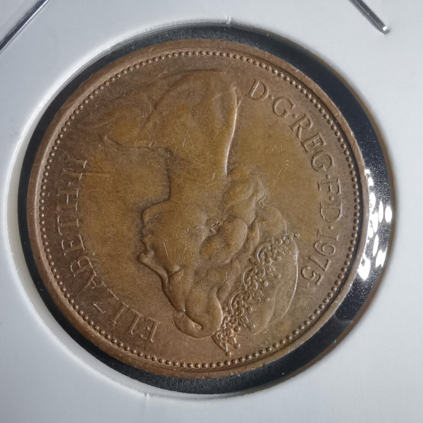 沼泽如烟--第905场 英国1975年2便士