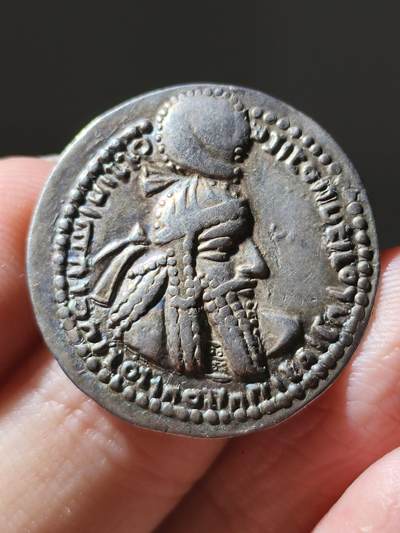 星盘世界钱币十一月二十二日古典币精品专场 - 典藏精品！古波斯-萨珊帝国-早期-德拉克马-银币，阿达希尔一世（球冠版）