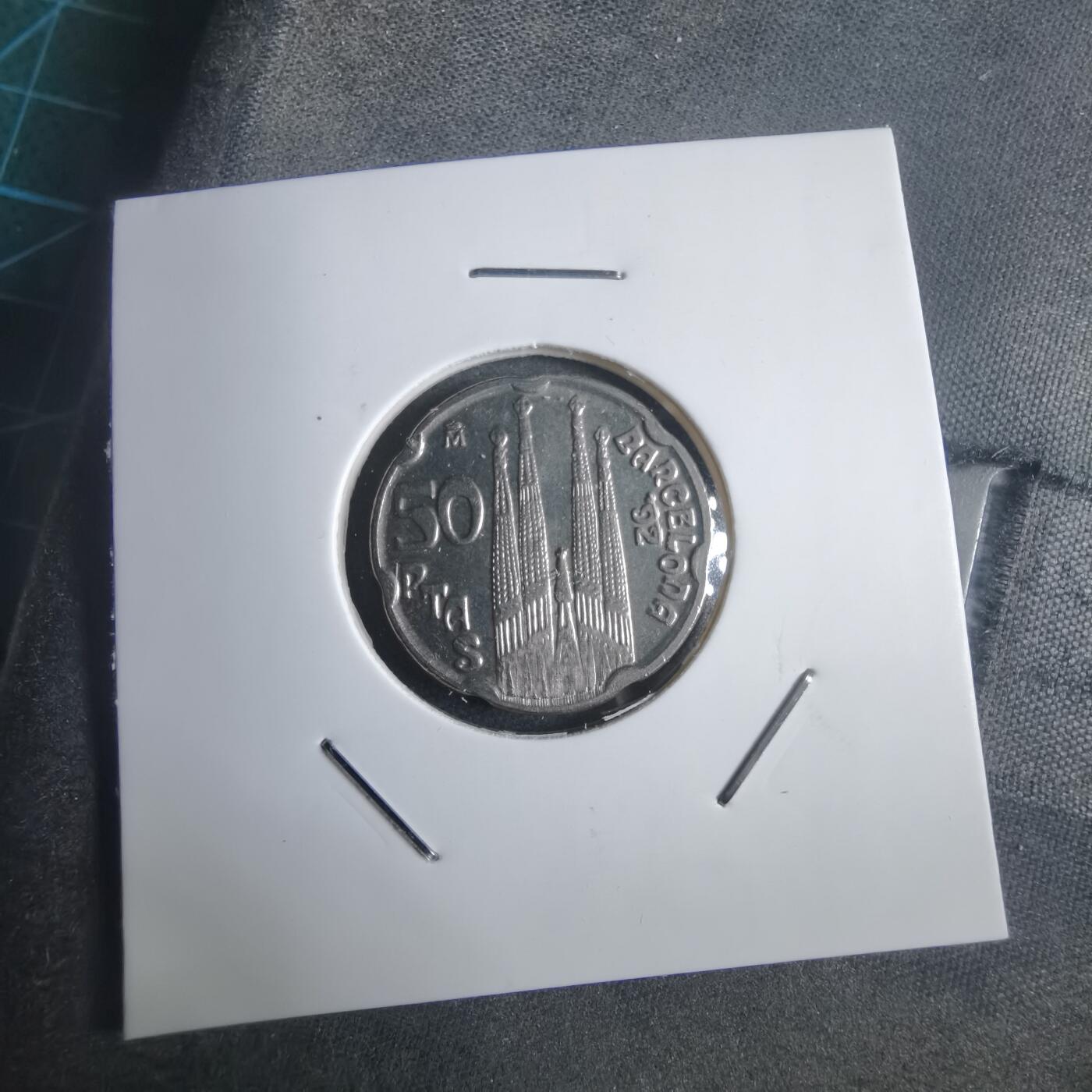 沼泽如烟--第905场 西班牙1992年50比塞塔纪念币