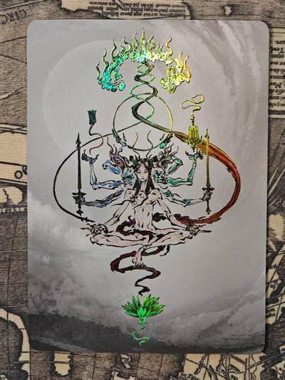 龙虎卡牌第六三场 （无佣金，周六结拍，欢迎送拍） - 彩闪卡 启读 刺客列传 沈鑫-法相哪吒