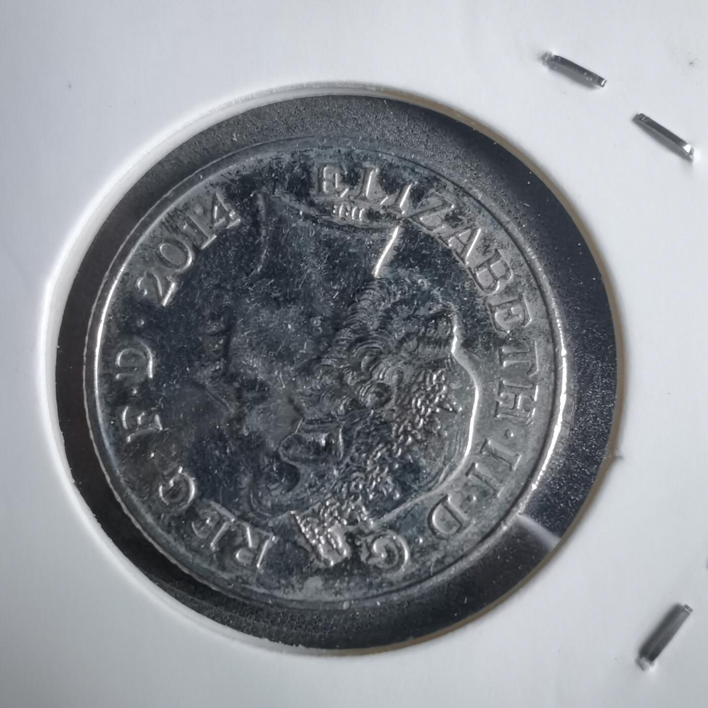 沼泽如烟--第905场 英国2014年10便士