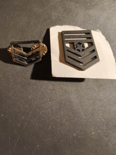 老王徽章第163期 13-15日三场连拍 16日统一发货  13、14日结束后可寄存 - 美国士官金属军衔一组