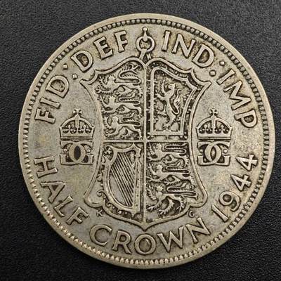 【淘币小摊】实时拍第七百九十六拍   小银币场   满百包邮可预留二周 每周一统一发货   - 英国1944年乔治六世半克朗银币