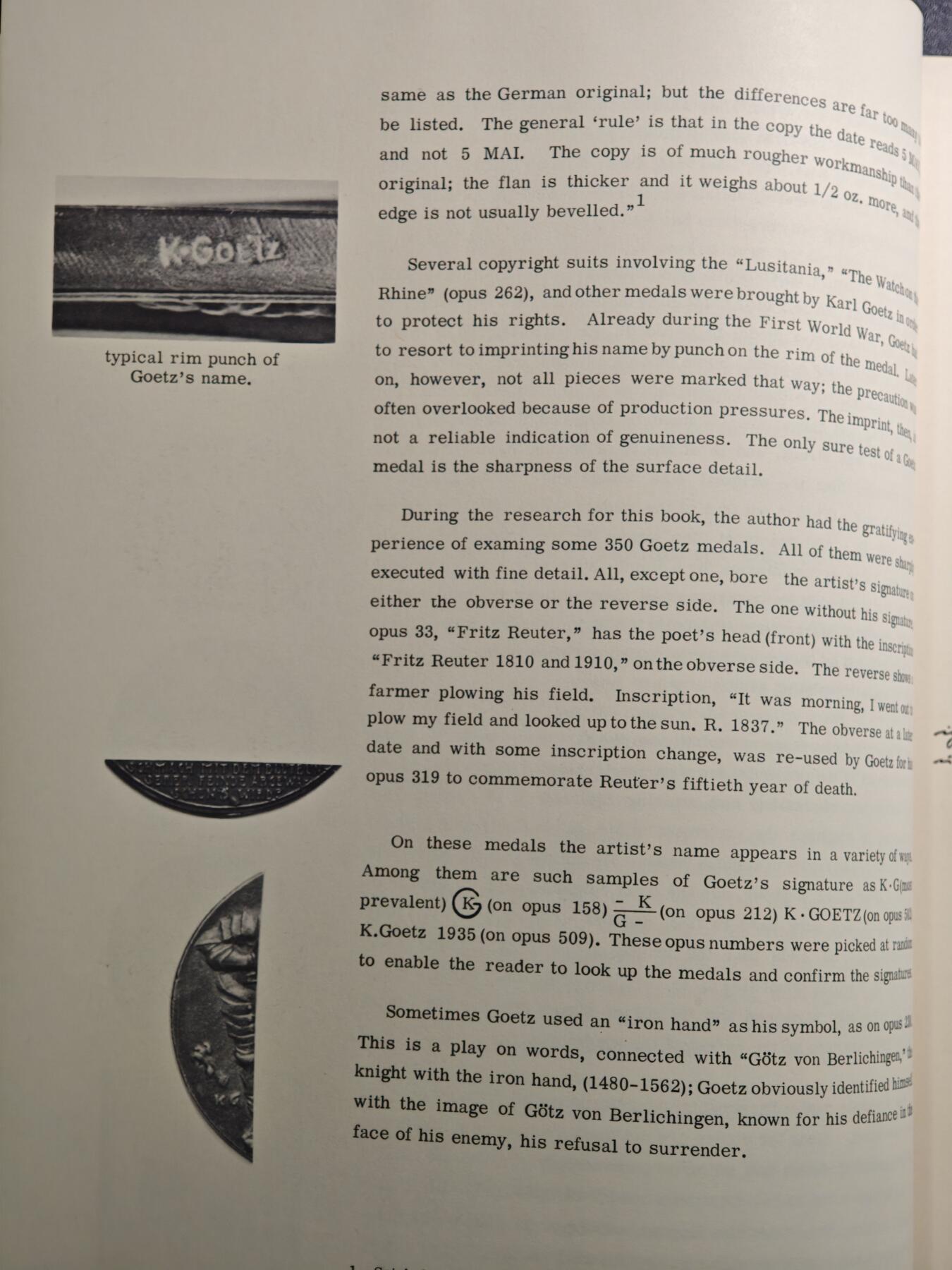 【德藏】世界币章拍卖第153期（拍品征集中~欢迎藏友联系） 97成新 绝版 1967年第一版 章牌大师卡尔歌茨-纪念章Kienast目录 作者亲笔签名版 超大开本 评级公司同款 全书约284页 布面镶嵌硬壳精装