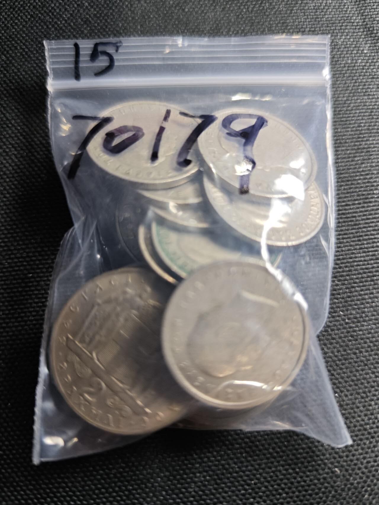 KK钱币收藏小铺  第370场  2月预留时间 周末发货  希腊一组15枚