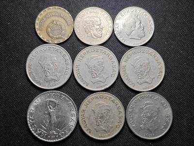 KK钱币收藏小铺  第370场  2月预留时间 周末发货 -  匈牙利一组9枚