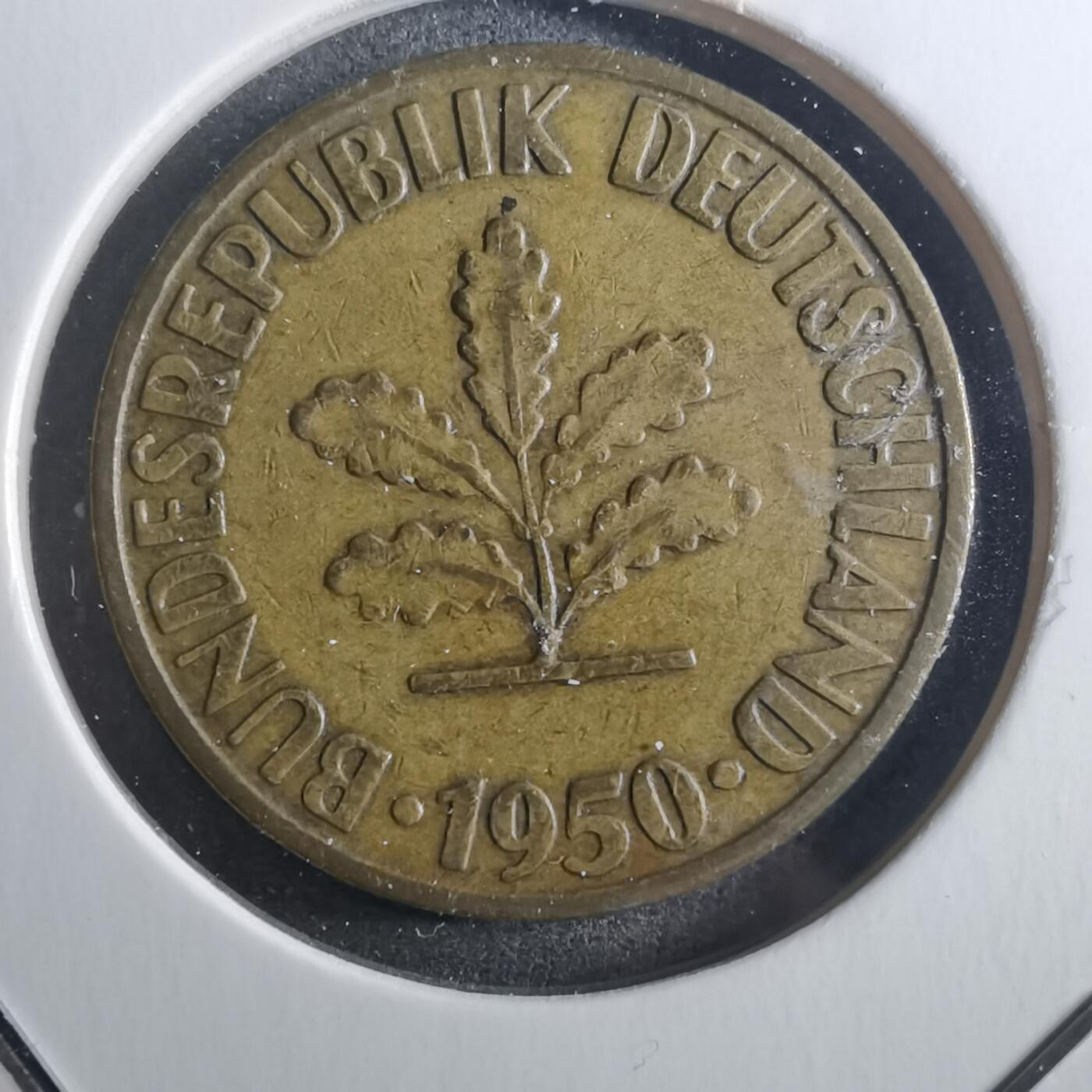 沼泽如烟--第905场 德国1950年10芬尼