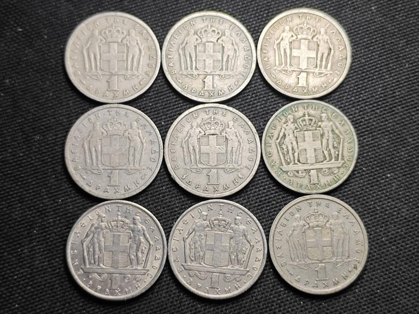 KK钱币收藏小铺  第370场  2月预留时间 周末发货  希腊一组15枚