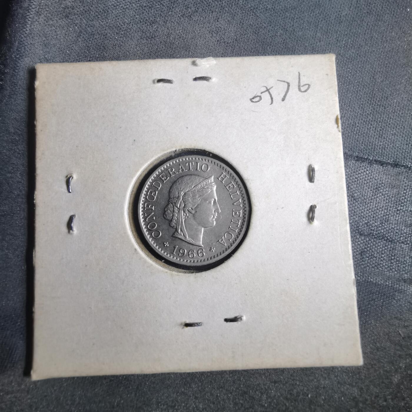 沼泽如烟--第905场 瑞士1966年五分