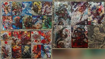 龙虎卡牌第六三场 （无佣金，周六结拍，欢迎送拍） - 光刻25张全 百里 苍之飞鸿山海经-兑换光刻全套