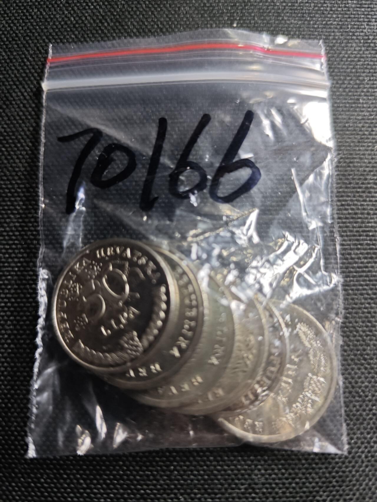 KK钱币收藏小铺  第370场  2月预留时间 周末发货  克罗地亚一组6枚