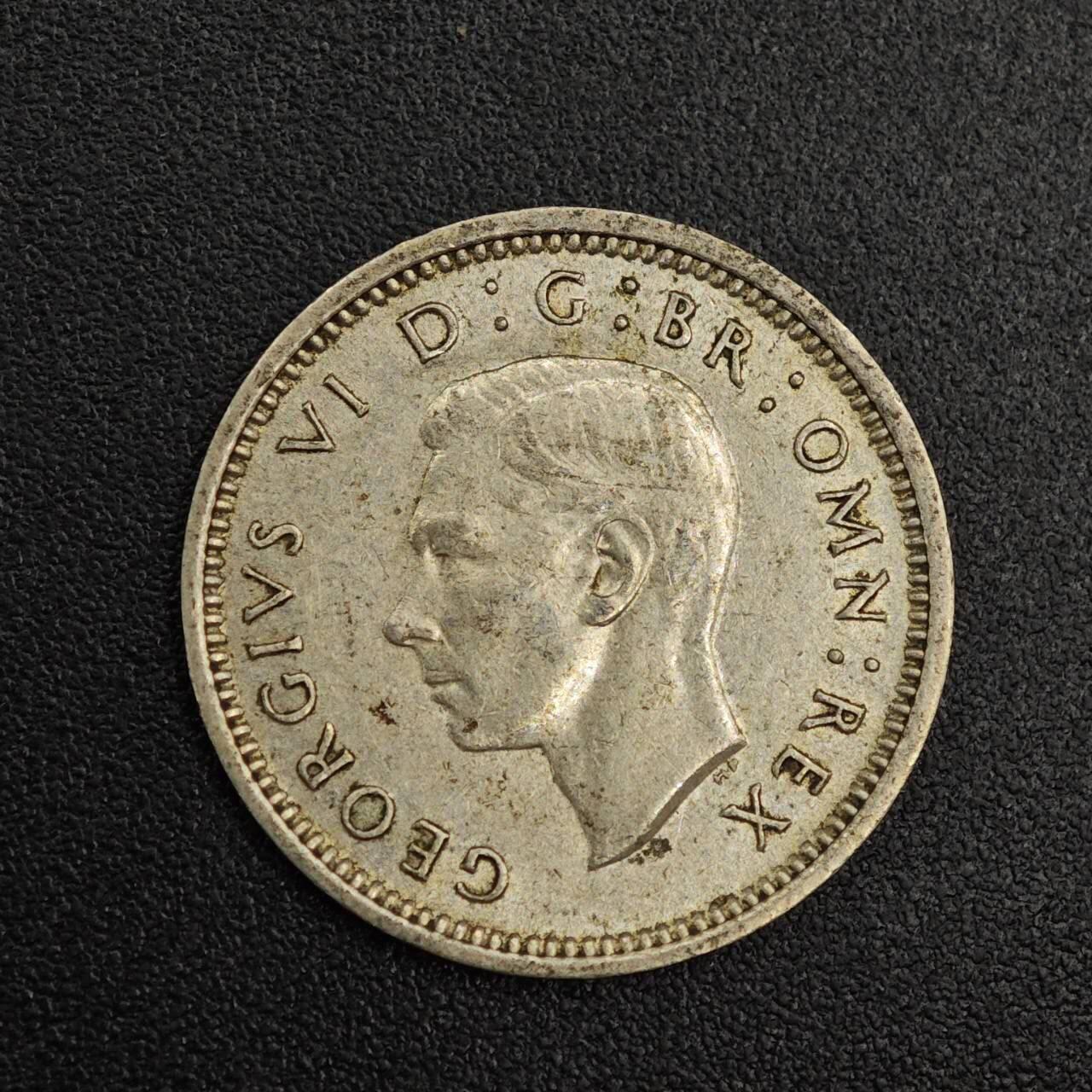 【淘币小摊】实时拍第七百九十六拍   小银币场   满百包邮可预留二周 每周一统一发货   英国1941年乔治六世3便士银币