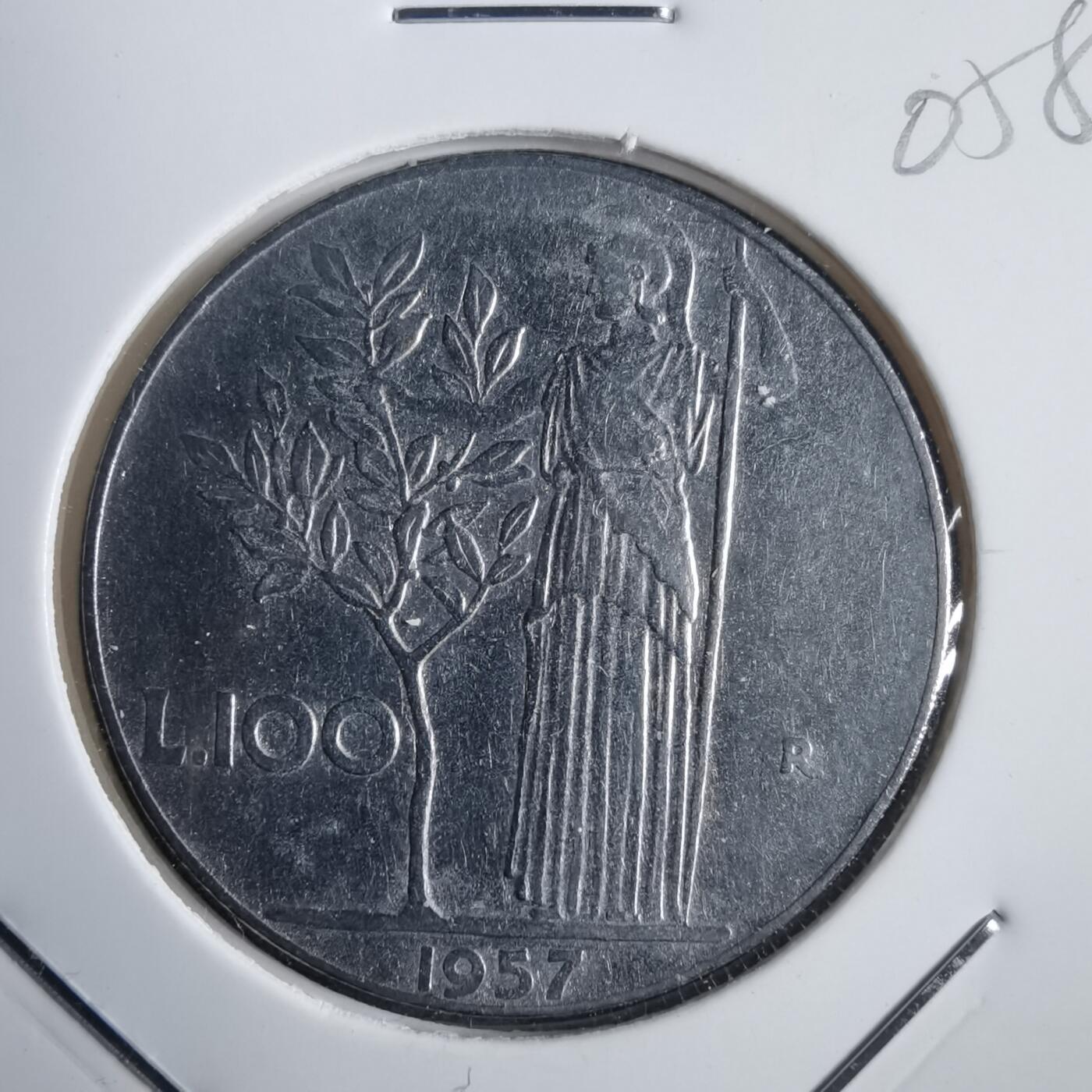 沼泽如烟--第905场 意大利1957年100里拉