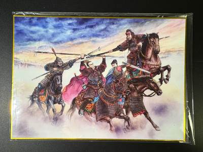 NO.15 好又多金牌大场，双11狂欢继续！每周一站式配齐，方便凑单！（周6晚8点截拍，卖家送拍0抽成！） - 【12/12尾编亲签】山河潮玩 侠哥亲签 三英战吕布 A4色纸大卡