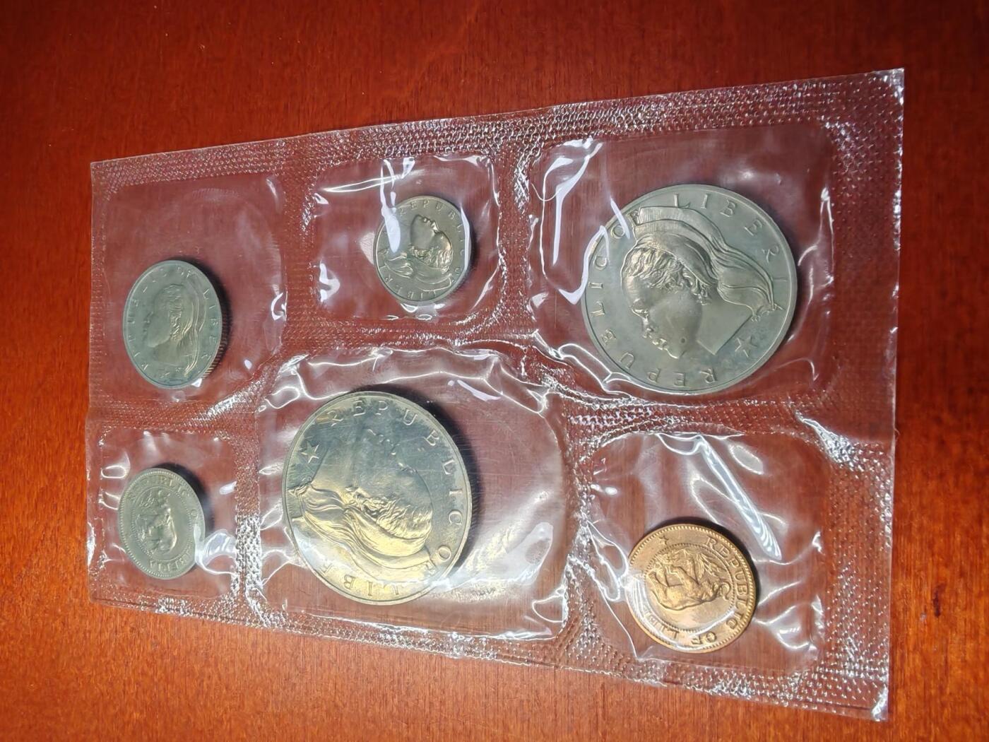 长老汇蛇年精选第七十三场拍卖 1970利比里亚6枚精制套币，原盒，3464套