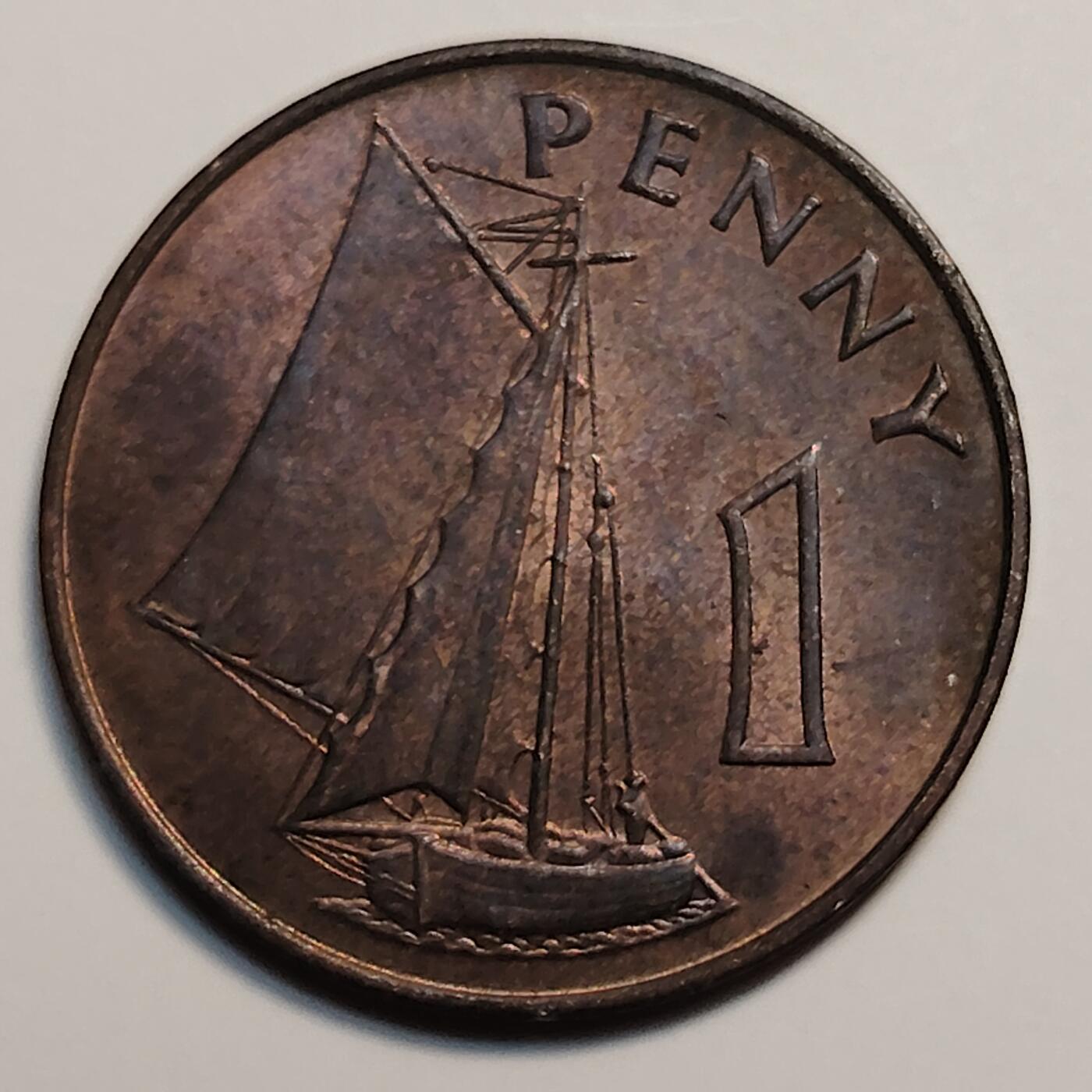 布加迪🐬～世界钱币(上海)🌾第 259 期 /  各国套币和散币 冈比亚🇬🇲 1966年 1便士