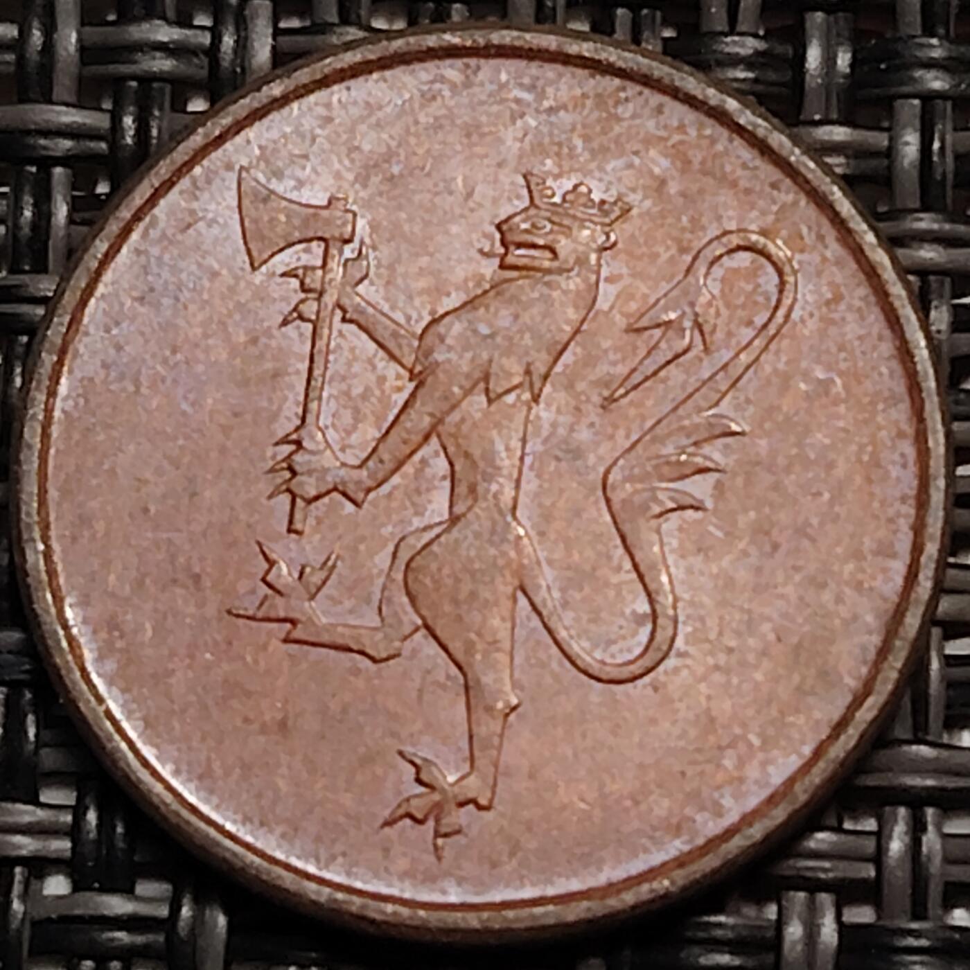 布加迪🐬～世界钱币(上海)🌾第 259 期 /  各国套币和散币 挪威🇳🇴 1976年 5奥尔