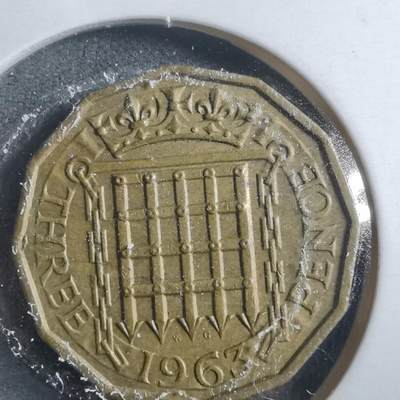 沼泽如烟--第906场 - 英国1963年3便士