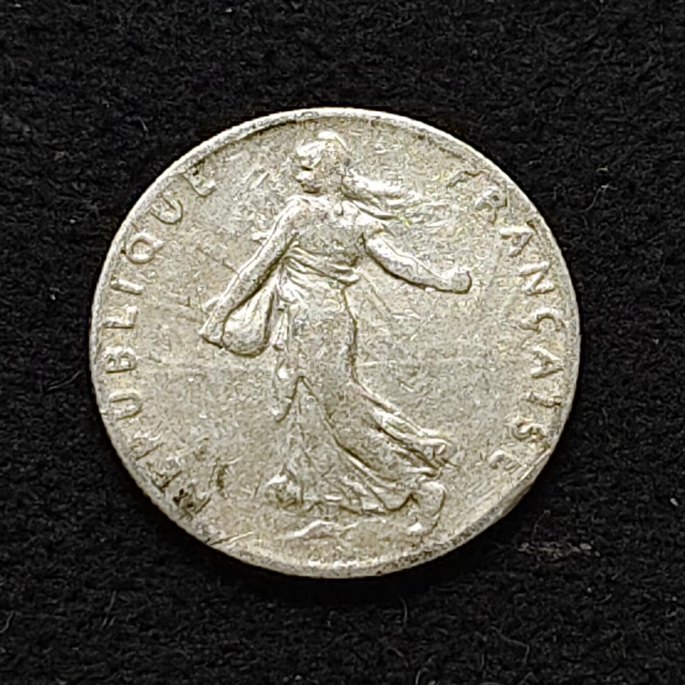 【全场包邮】纯粹捡漏拍478场（免费代拍第15场） 法国1907年50分银币