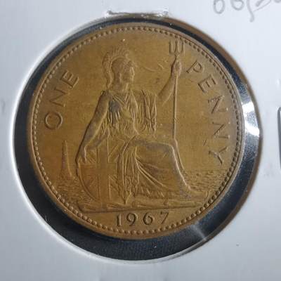 沼泽如烟--第906场 - 英国1967年1便士