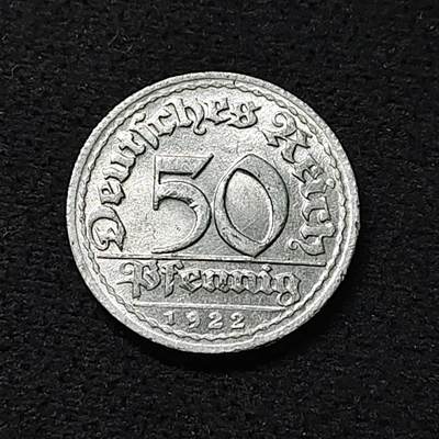 【全场包邮】纯粹捡漏拍478场（免费代拍第15场） - 德国魏玛共和国1922年50芬妮