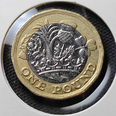 KK钱币收藏小铺  第371场  2月预留时间 周末发货 -  英国1镑双色币