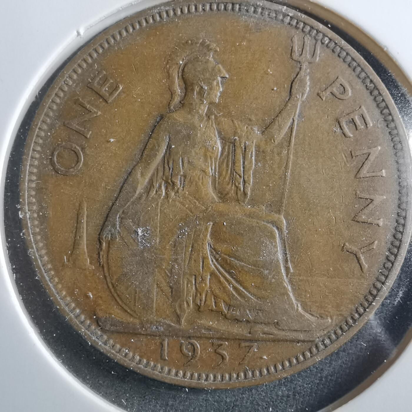 沼泽如烟--第906场 英国1937年1便士