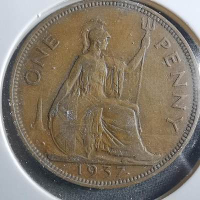 沼泽如烟--第906场 - 英国1937年1便士