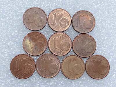 第一海外回流一元起拍收藏 散集专场  第267期 - 欧盟德国1欧分硬币 10枚