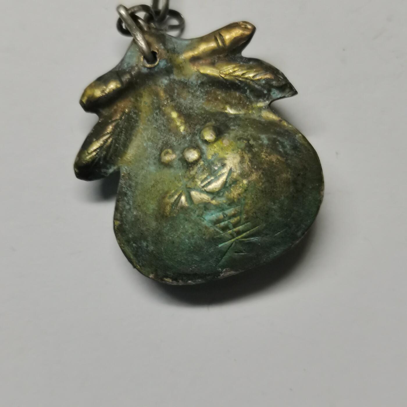 藏珍品阁专场80期 清末老银鎏金吉祥果