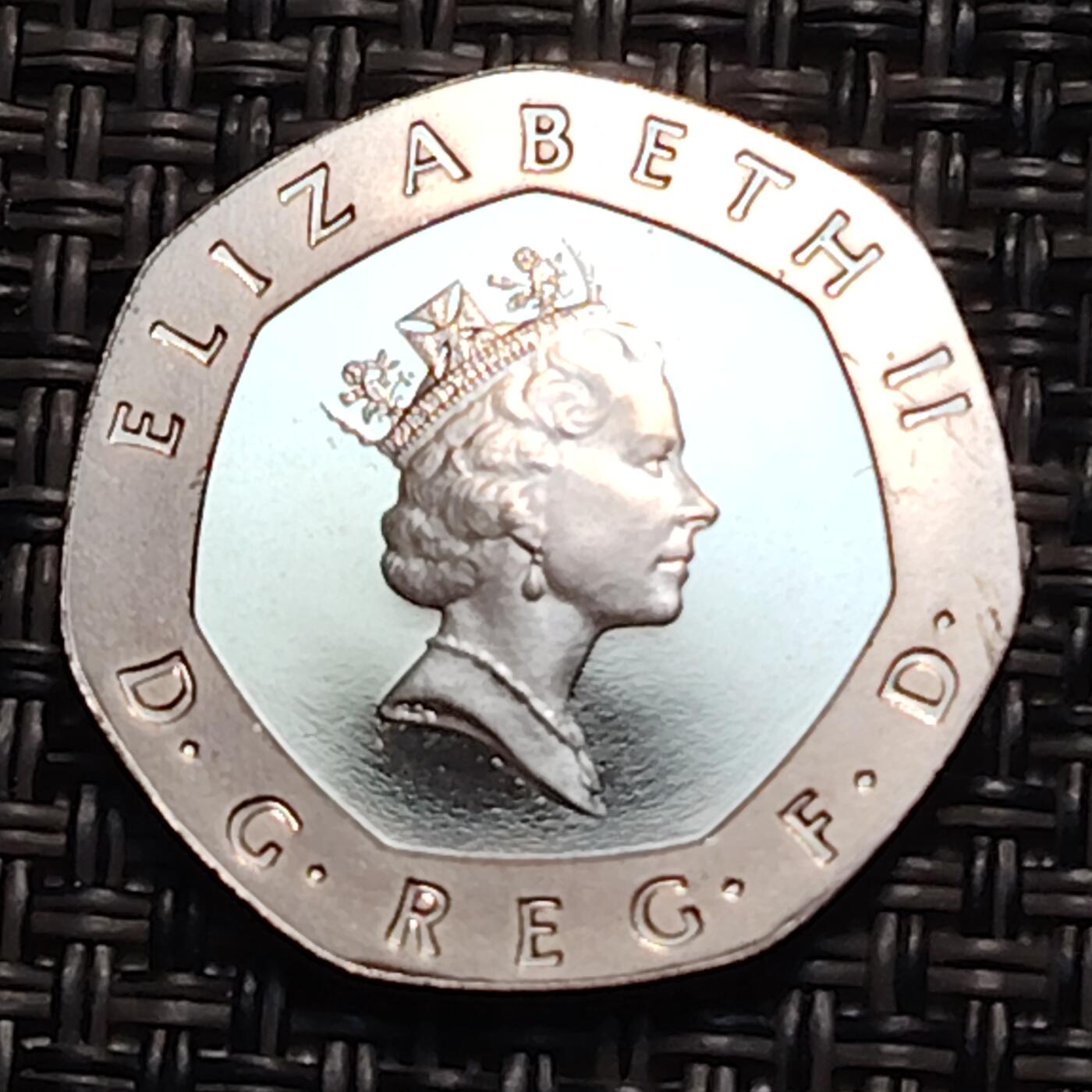 布加迪🐬～世界钱币(上海)🌾第 259 期 /  各国套币和散币 英国🇬🇧 1987年 20便士精致币