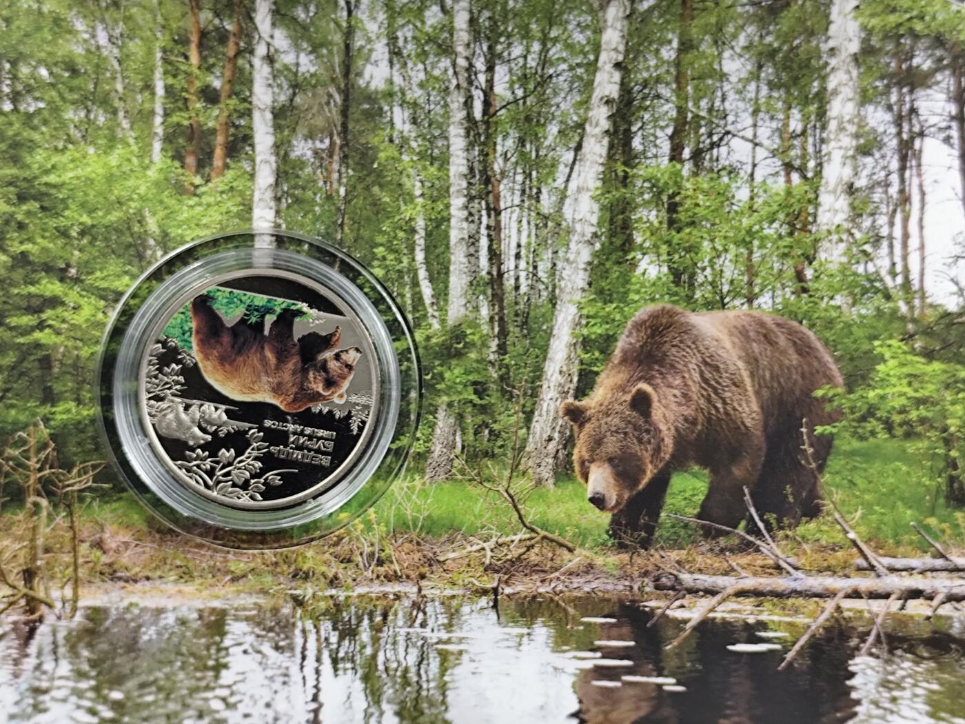 11月13日奖章钱币专场（今晚继续更新） 乌克兰切尔诺贝利棕熊精制纪念币