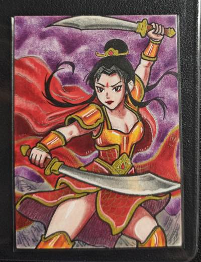 天玑星卡拍第140期《11.20周四截拍》持续收拍收评中 满赠卡需备注 - 【手绘卡】居子 扈三娘 手绘卡