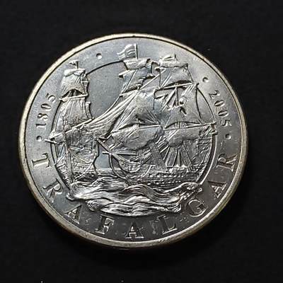 【全场包邮】纯粹捡漏拍478场（免费代拍第15场） - 英国2005年5镑特拉法加尔海战200周年克朗型纪念币