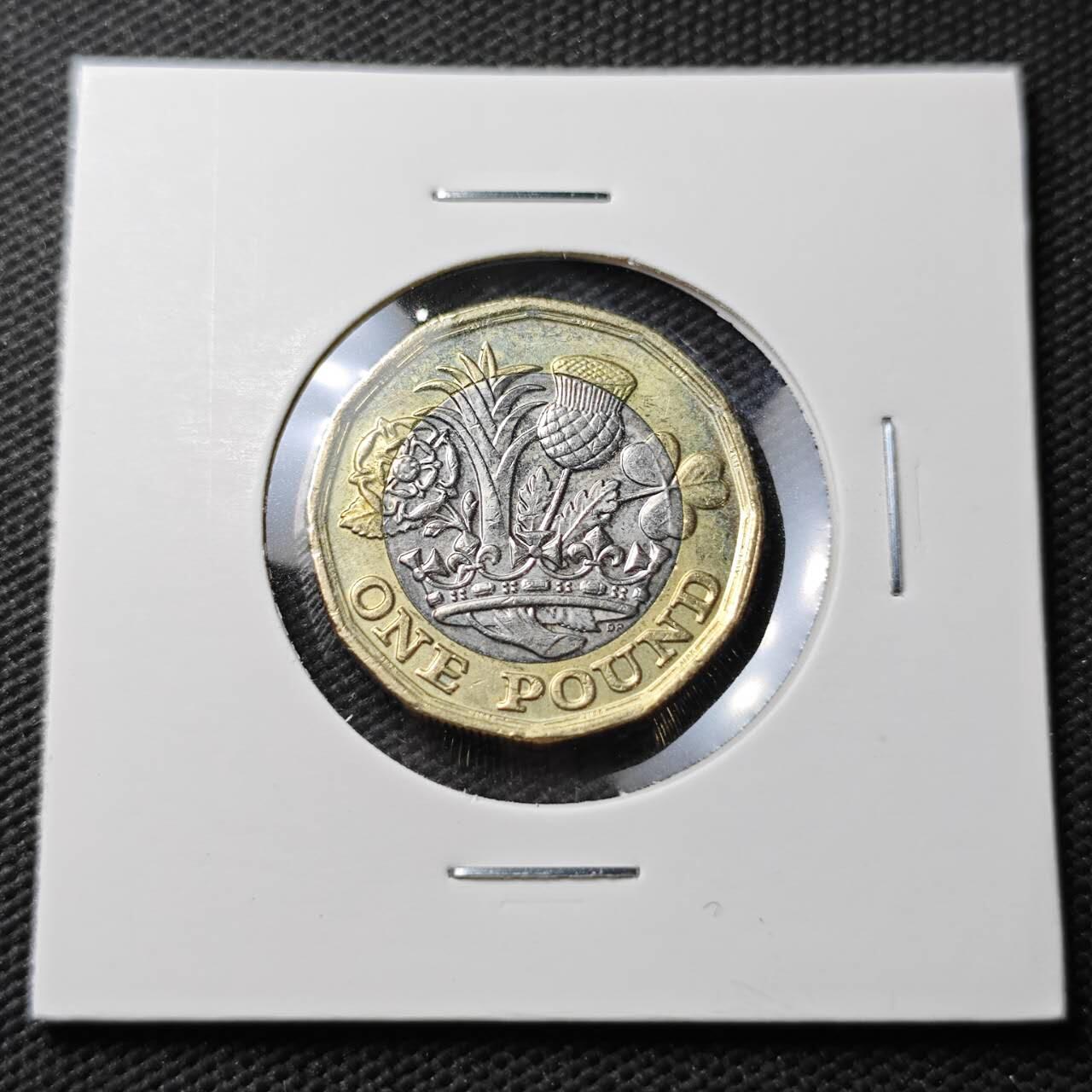 KK钱币收藏小铺  第371场  2月预留时间 周末发货  英国1镑双色币