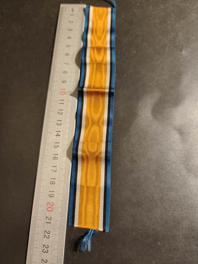 老王徽章第163期 13-15日三场连拍 16日统一发货  13、14日结束后可寄存 - 英国一战纪念章绶带       21cm 