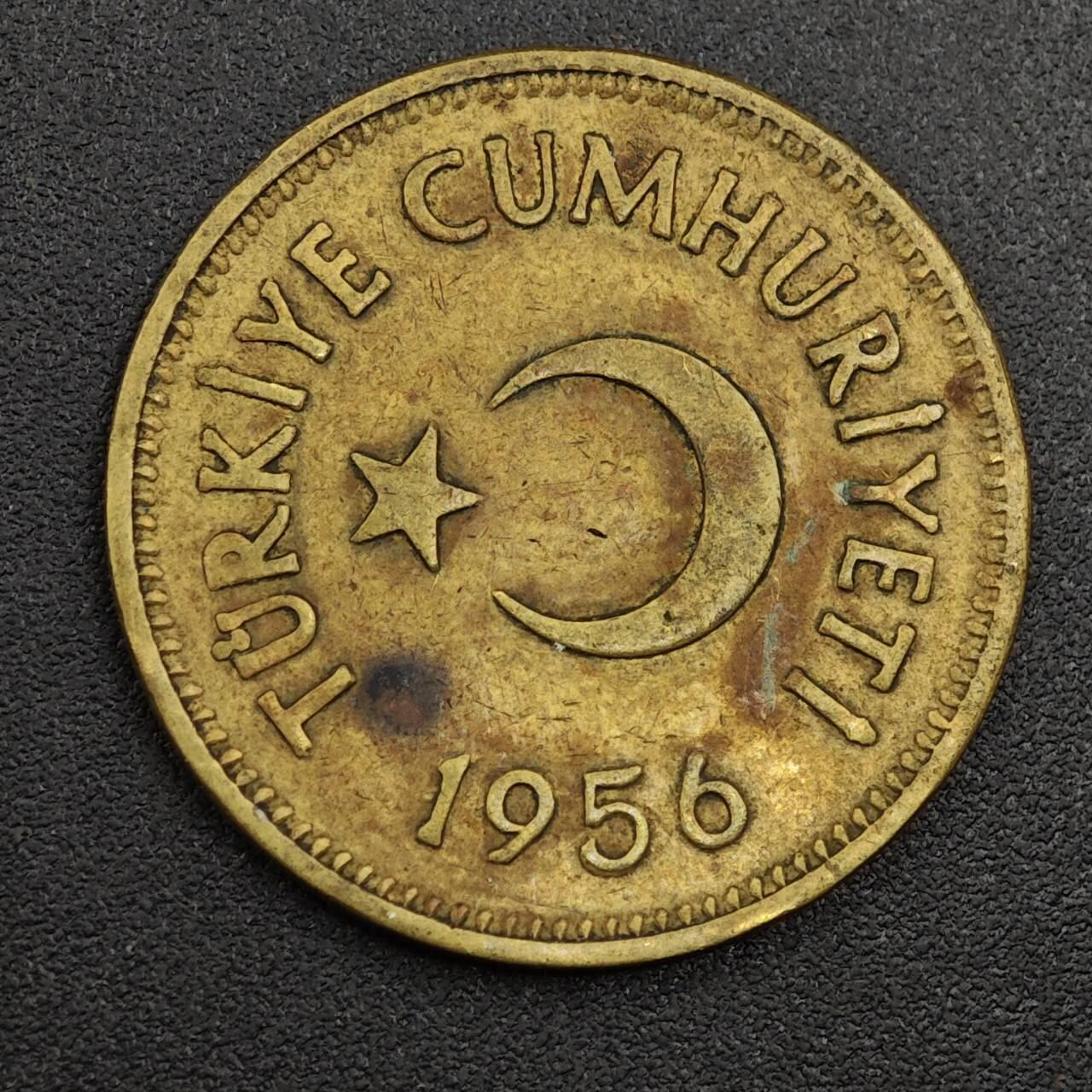 【淘币小摊】限时拍第七百九十七拍  老铜币场  满百包邮可预留两周  周一统一发货  土耳其1956年25库鲁铜币