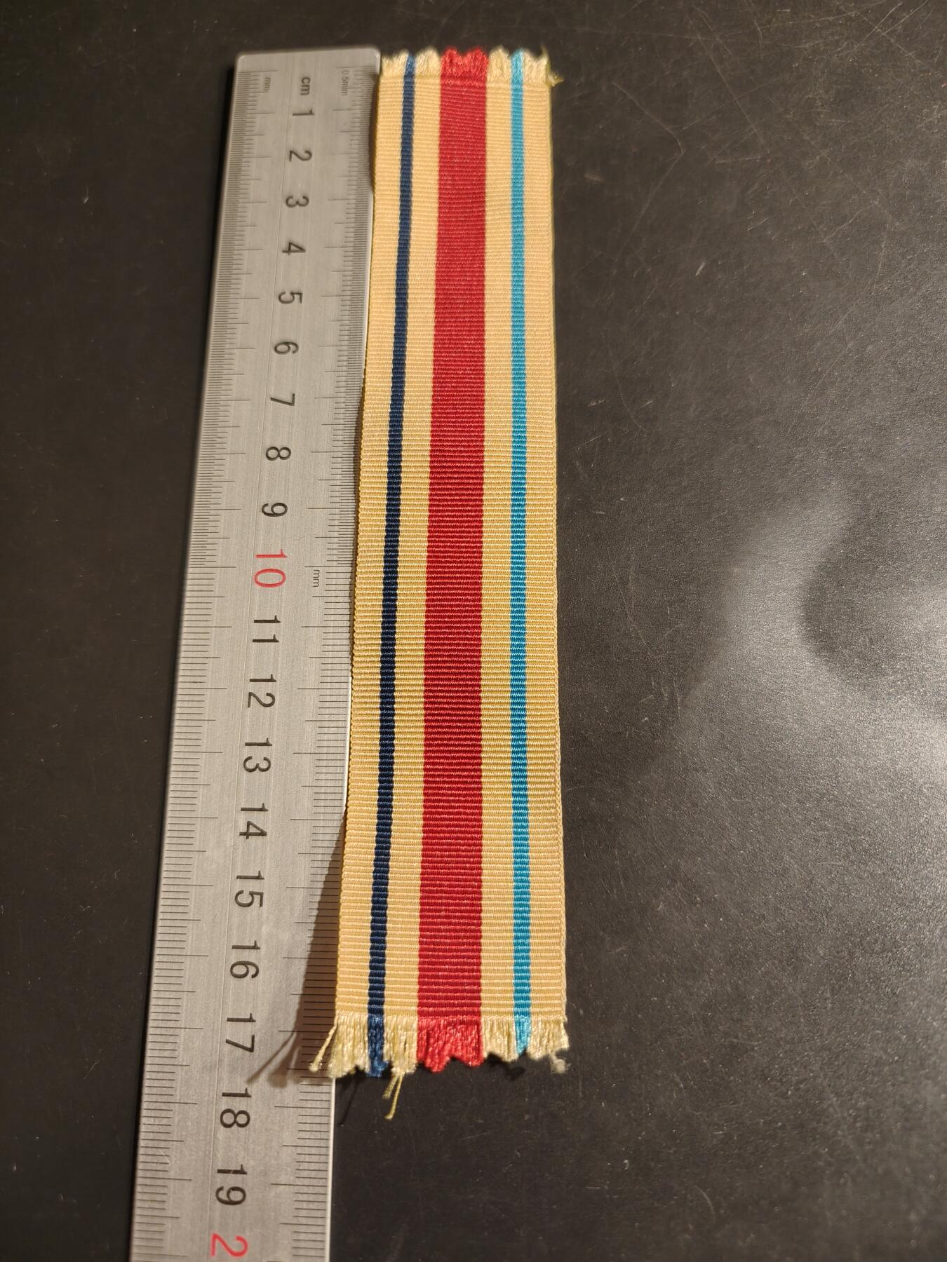 老王徽章第163期 13-15日三场连拍 16日统一发货  13、14日结束后可寄存 英国二战非洲之星绶带   17.5cm 