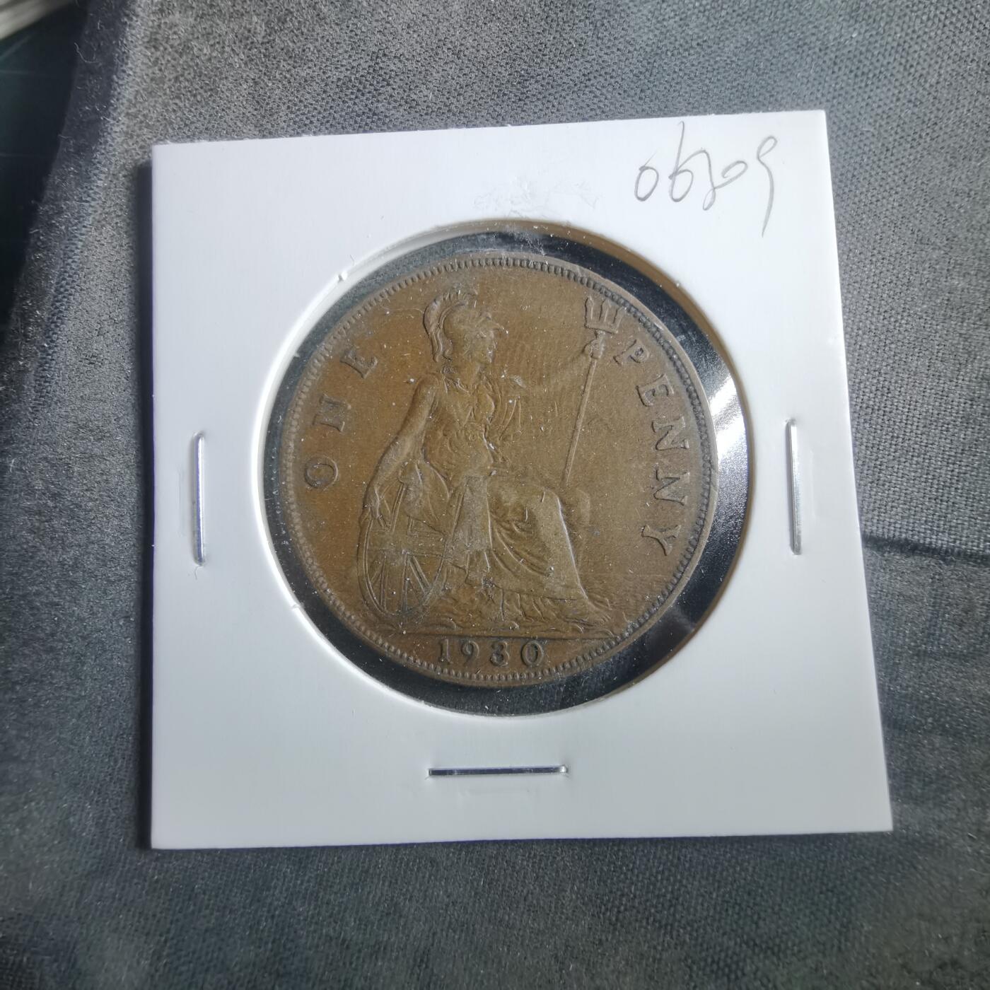 沼泽如烟--第906场 英国1930年1便士