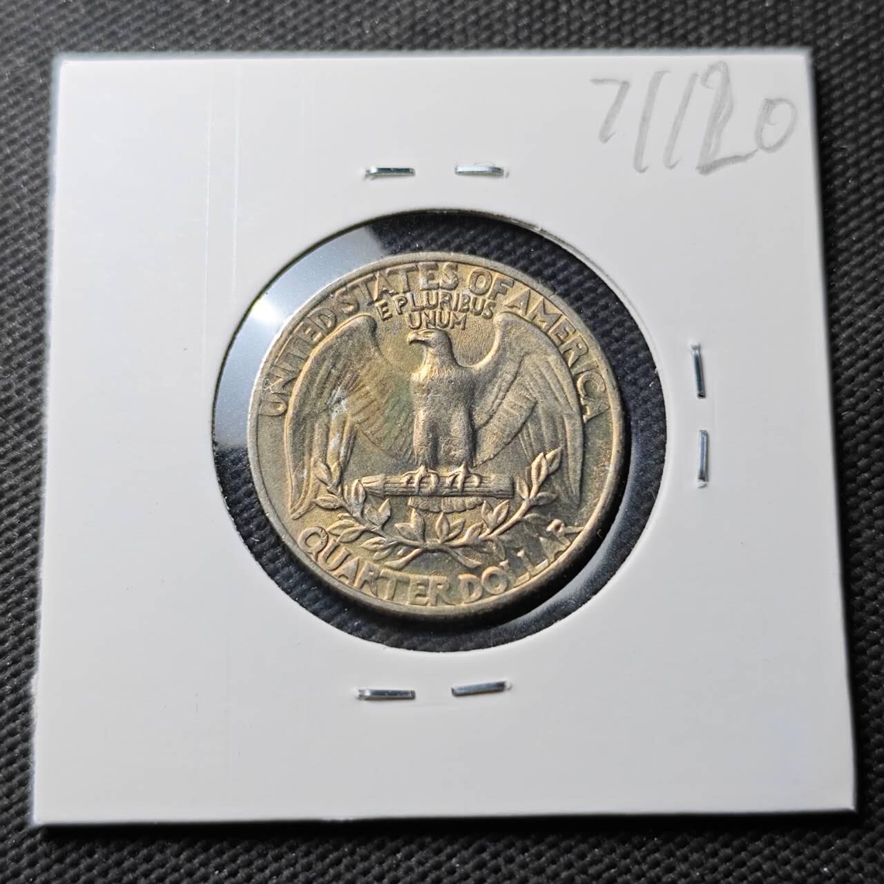 KK钱币收藏小铺  第371场  2月预留时间 周末发货  1965美国25分